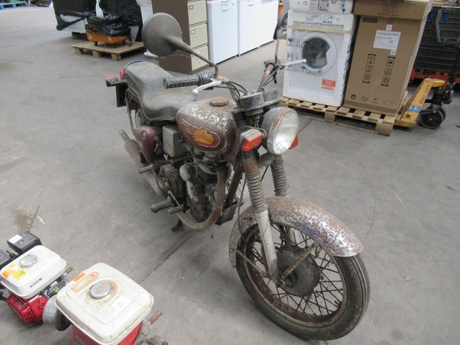 1993 Enfield Bullet 350 350cc petrol 24 miles K50 AJS Motorbike - Image 3 of 14