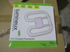40 x Lumineux PLC Compact Fluroescent 28w 4 PIN GR10Q White 3500K OEM Trade Price £119