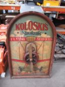 Vintage Koloskis Flying Services Wood Plackard