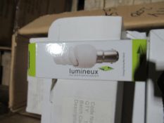 200 x Lumineux Slim Spiral CFL 7W B15 OEM Trade Price £600