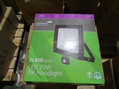 10 x LED 70W PIR Floodlight 4000K 220-240V OEM Trade Price £700