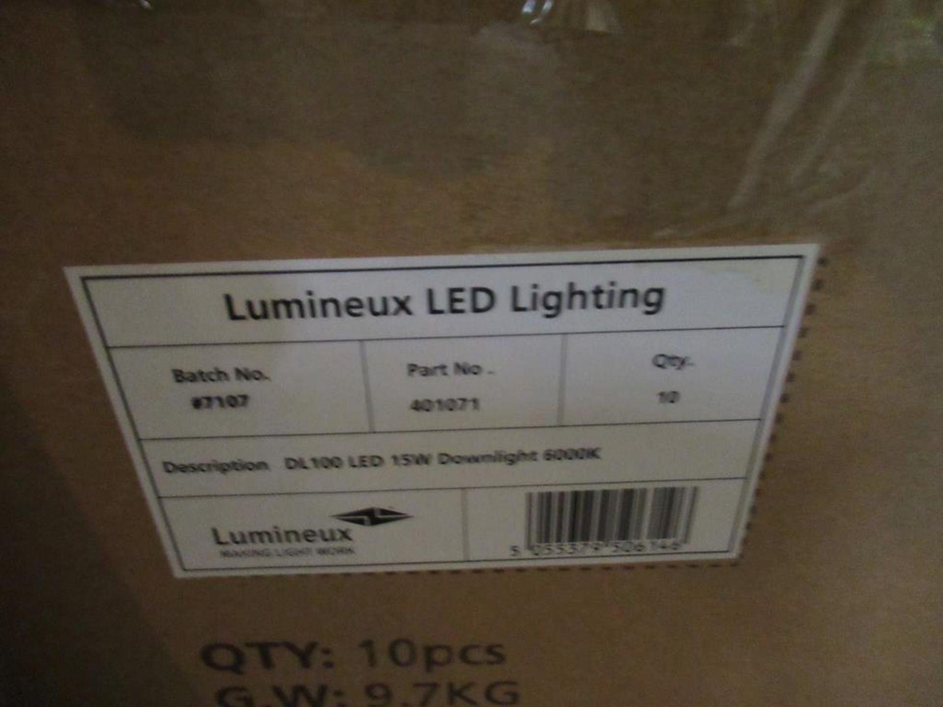 20 x Lumineux LED 15W Downlight 6000K 1180lm 200/240V White OEM Trade Price £300 - Image 3 of 3