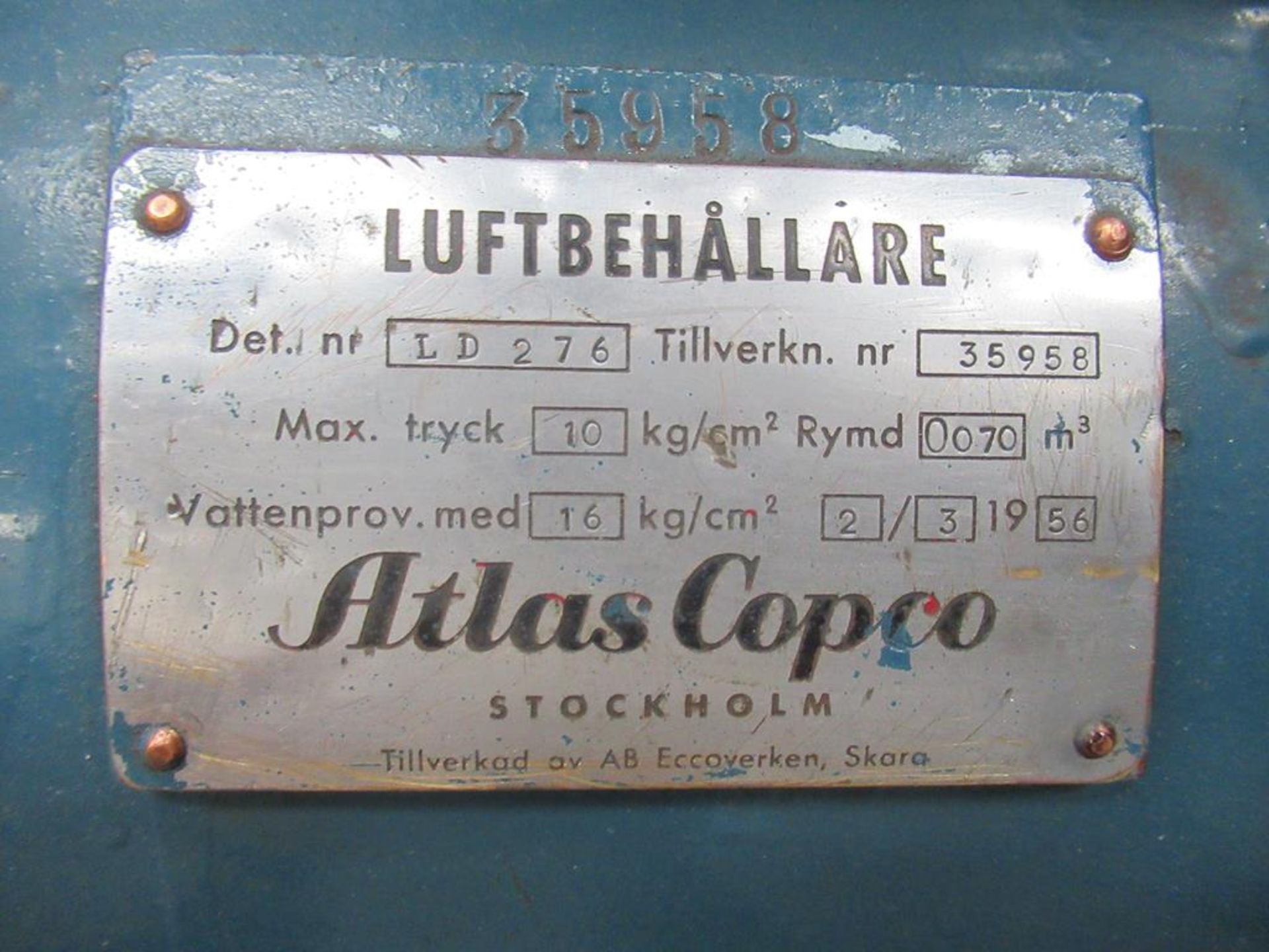 Atlas Copco LD276 Hydrovain 15 Compressoer - Image 2 of 4