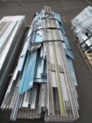 Pallet containing various corrugated Steel section with various stainless steel section Frame Work