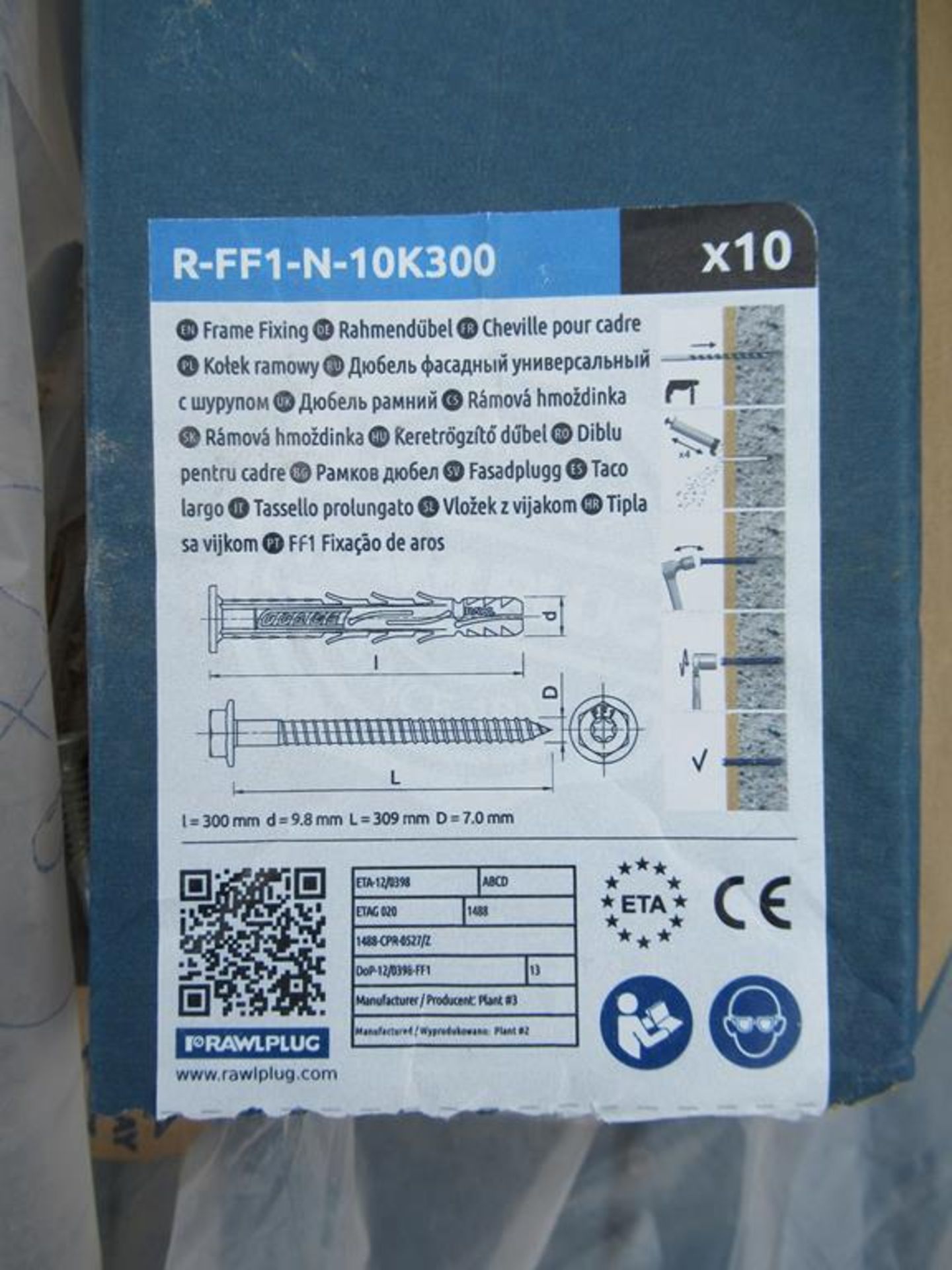 24 x 10 Rawlplug R-FF-N-10K300 Frame Fixings - Image 2 of 2