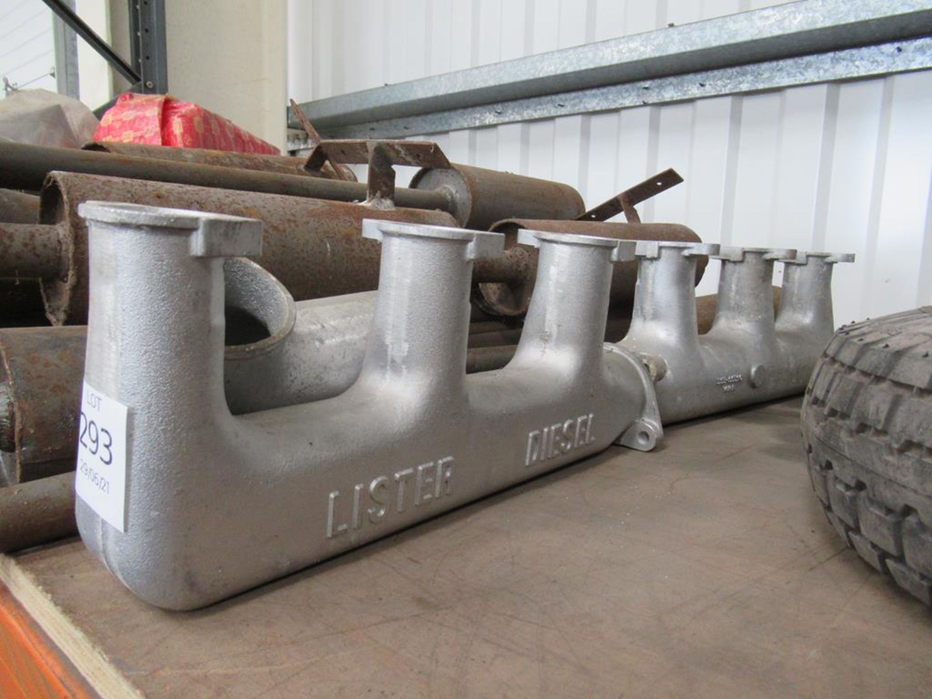 2 Various Lister Exhaust Manifolds and quantiity of various exhaust componments - Image 3 of 3