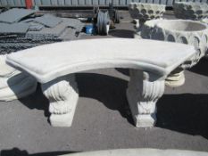 Classic Seat- Curved seat on Classic Plinths