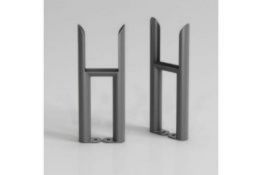 New 2 Column Traditional Radiator Feet (Pair) Anthracite - 27 x 10.2 Cm. Ra2Blega 2-Column Radiator