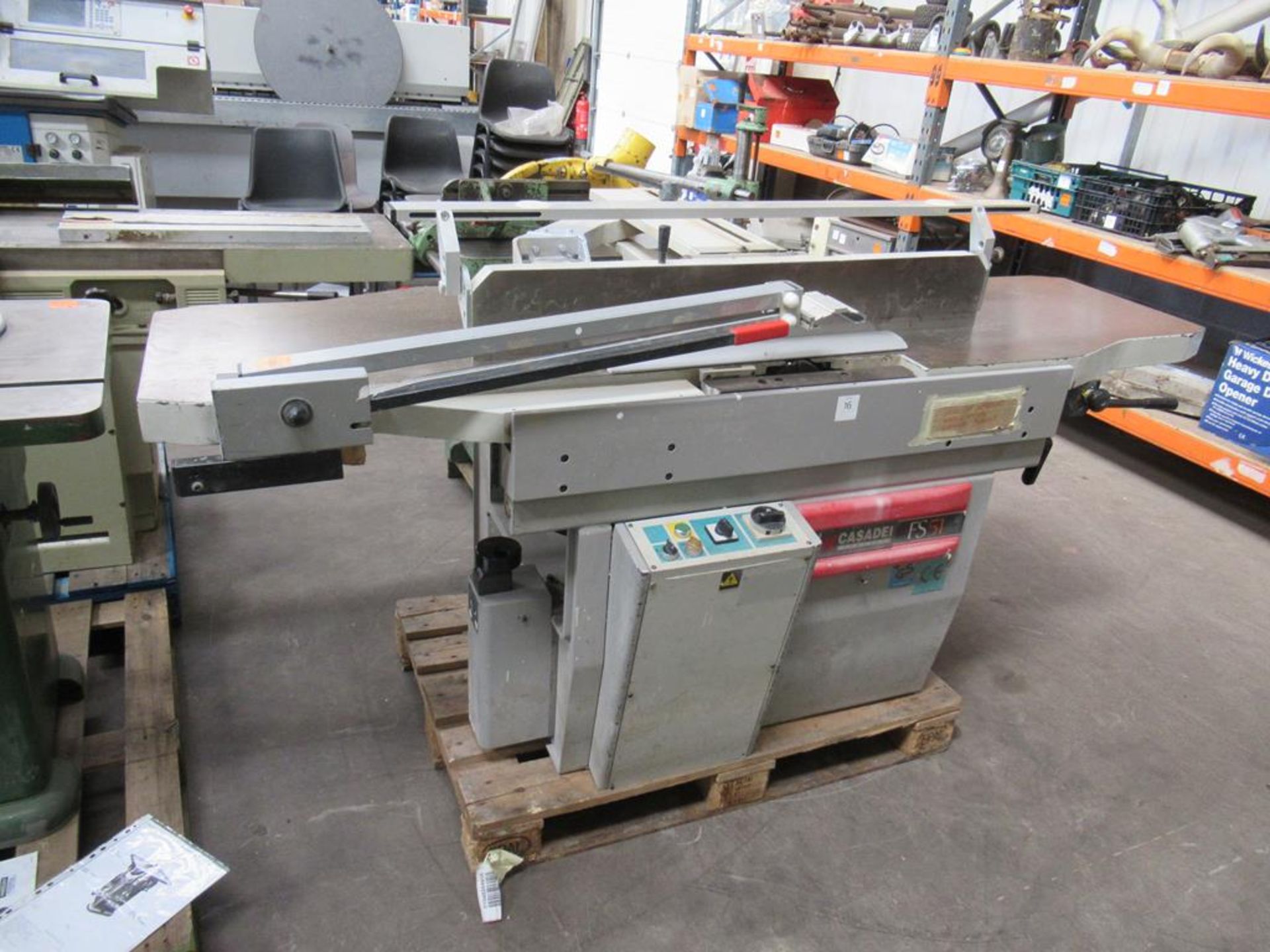 Casadei FS 51 Planer Thicknesser. YOM:1999, S/N:99-50-019, 380V, 3PH, 50Hz, Weight: 743KG. Please