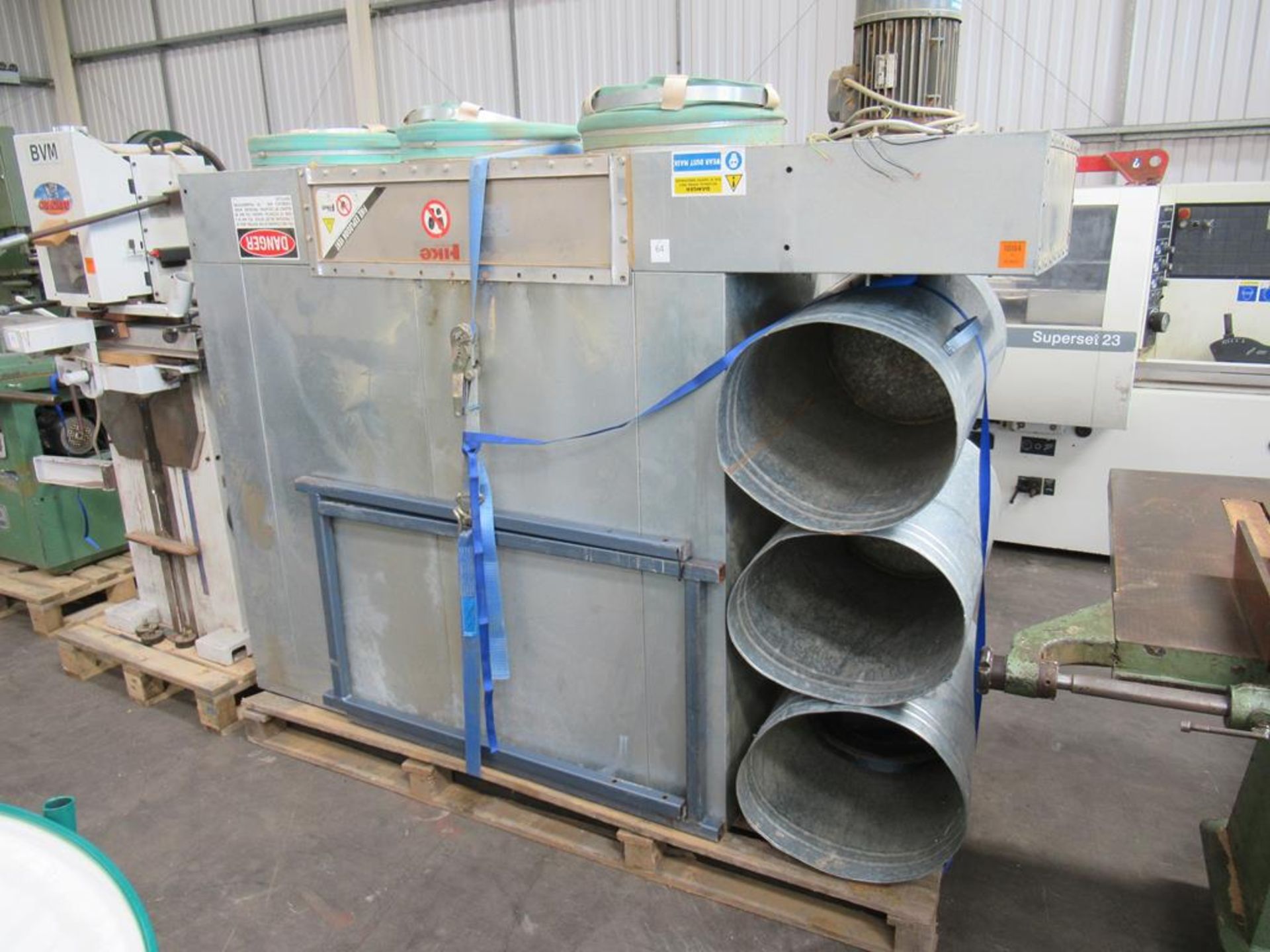 3 bag multi filter dust unit with file cv explosion panel and bins