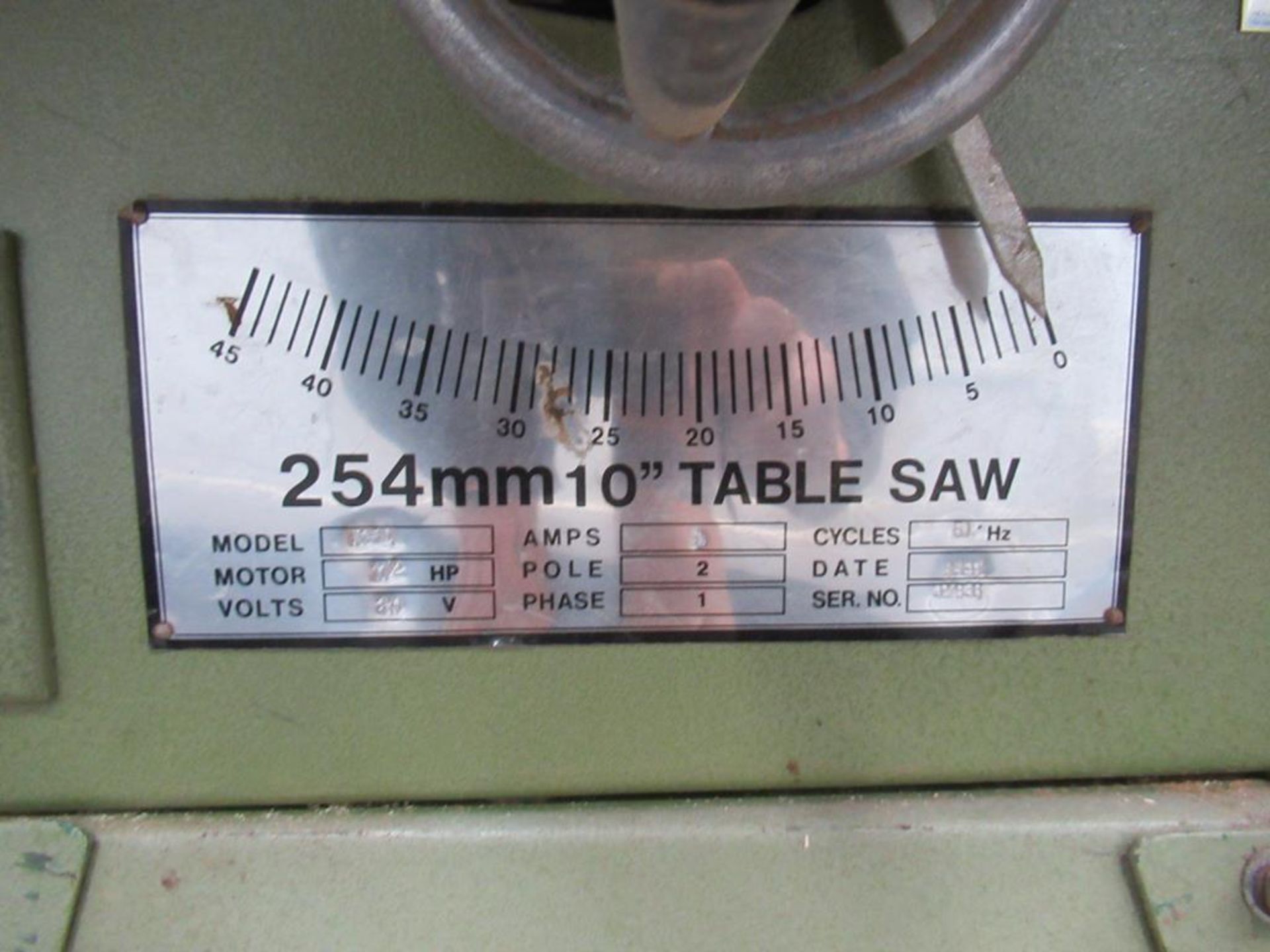 254mm 10" Table Saw on Bespoke Base - Image 3 of 3