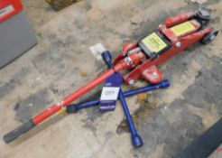 2 Tonne Hydraulic Trolley Jack with Spider Wheel B