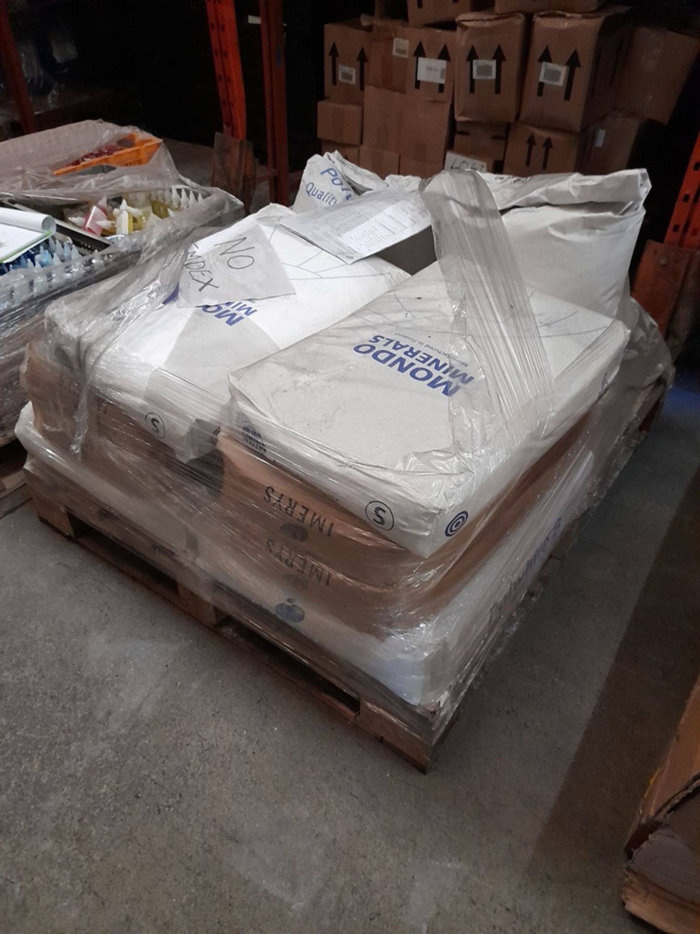 1 Pallet of mixed raw materials, including Fine Talc, Polywhite B, Hyplas 71, etc., - Image 2 of 3