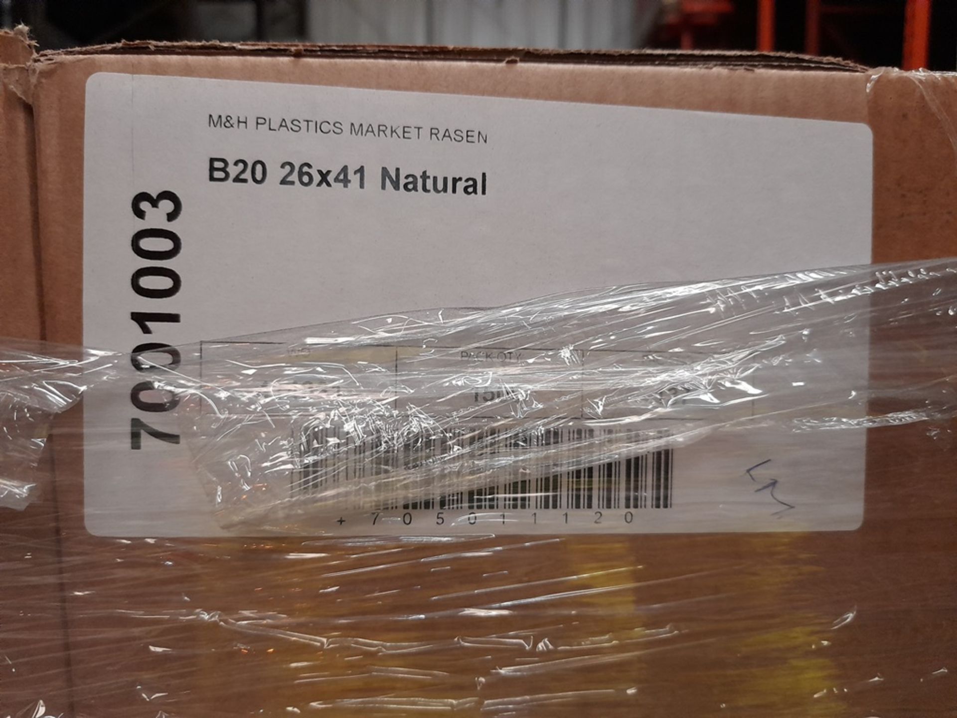 1 Pallet of M&H Plastics Market Rasen B20 26x41 Natural plastic bottles. Qty 1500/box, approx. 20 - Image 2 of 5