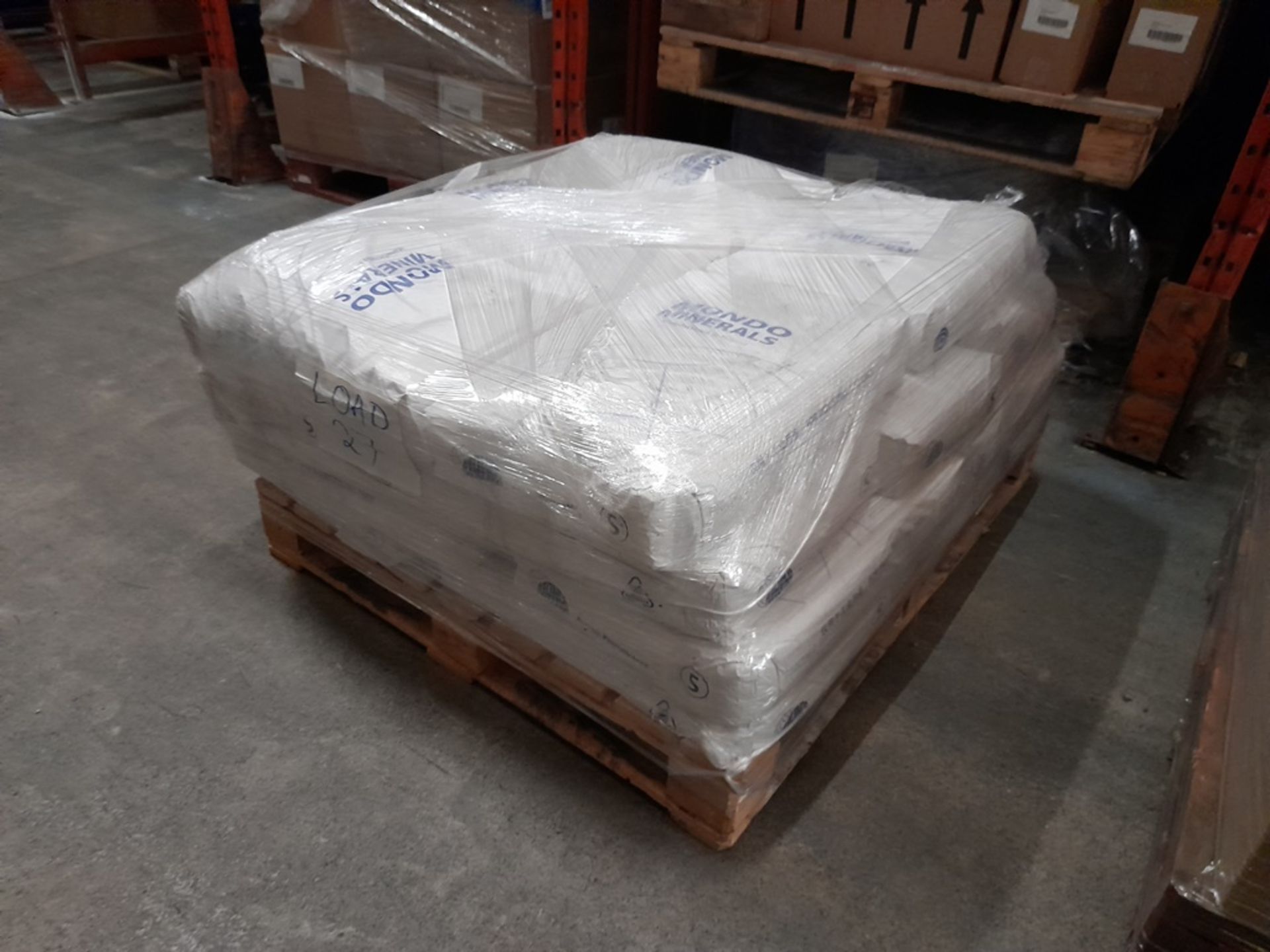 1 Pallet of Mondo Minerals Hydrous Magnesium Silicate - Fine Talc, approx. 20 bags