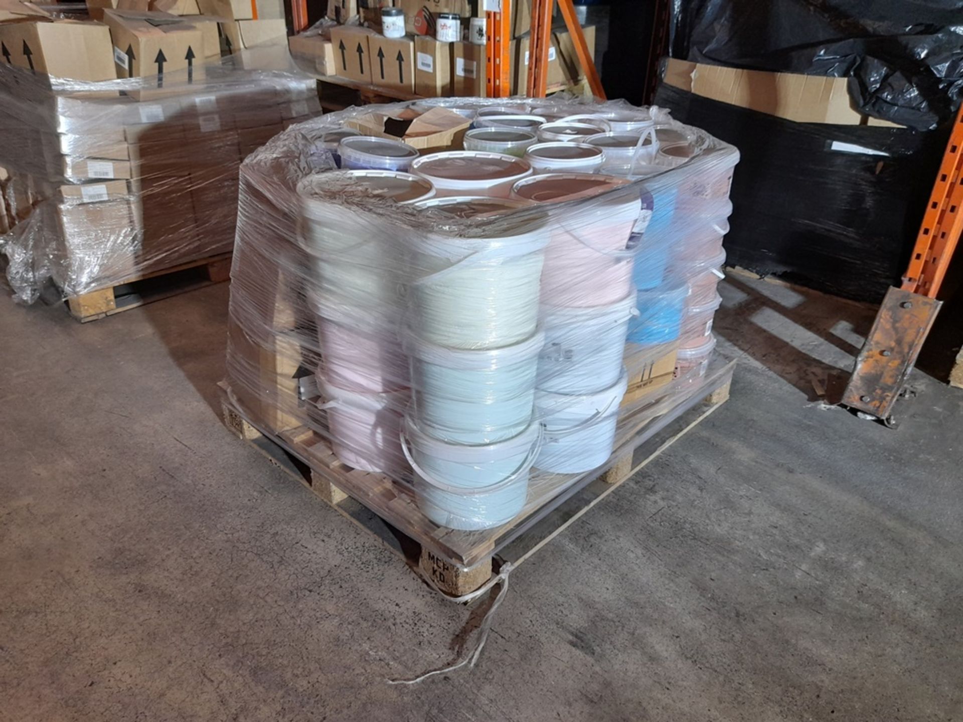 1 Pallet of Ocaldo powder paint, in various tubs & colours - Image 2 of 5