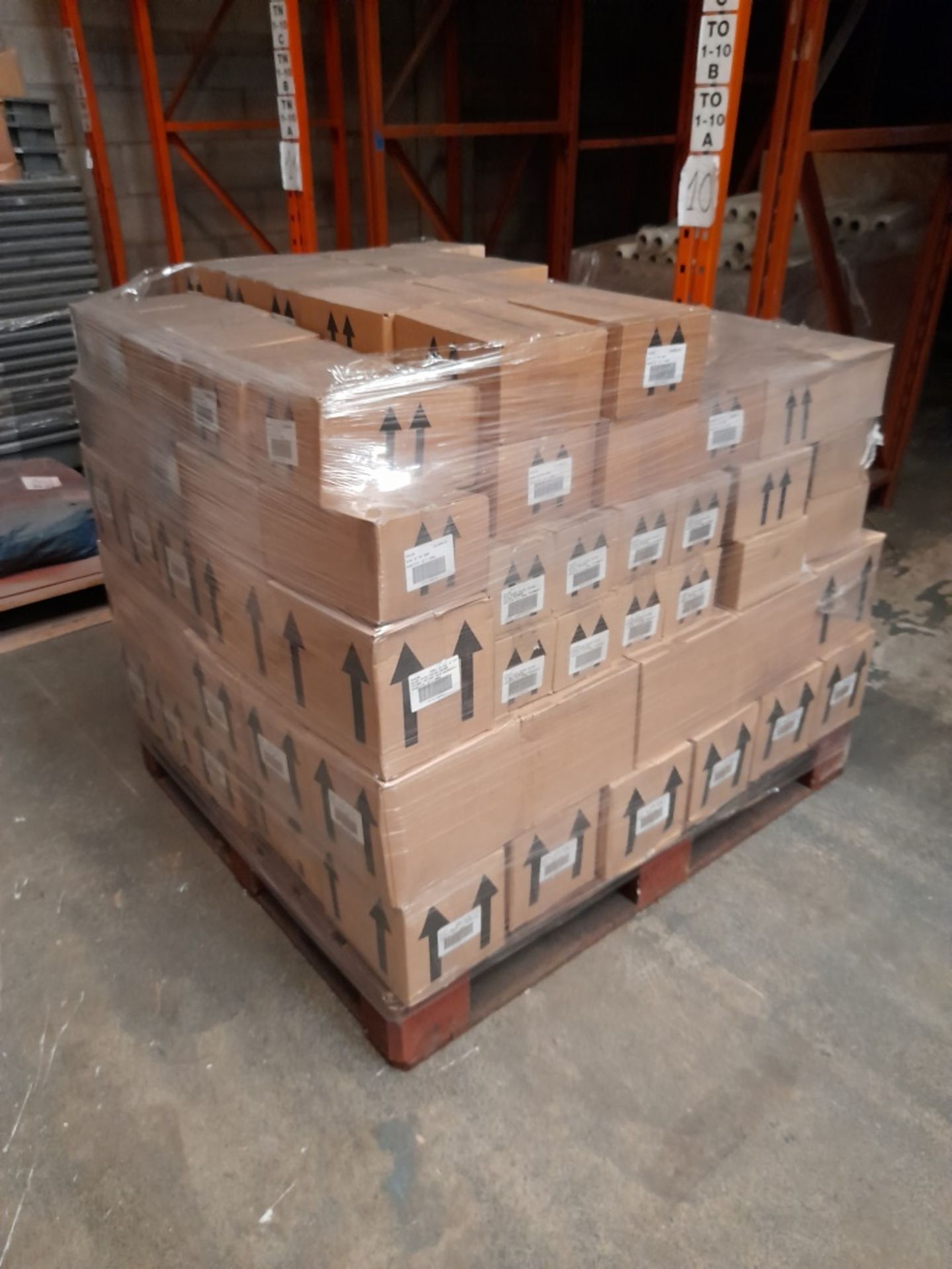 1 Pallet of Ocaldo mixed paint including glow in the dark paint, Ready Mix paint - bronze, lilac,