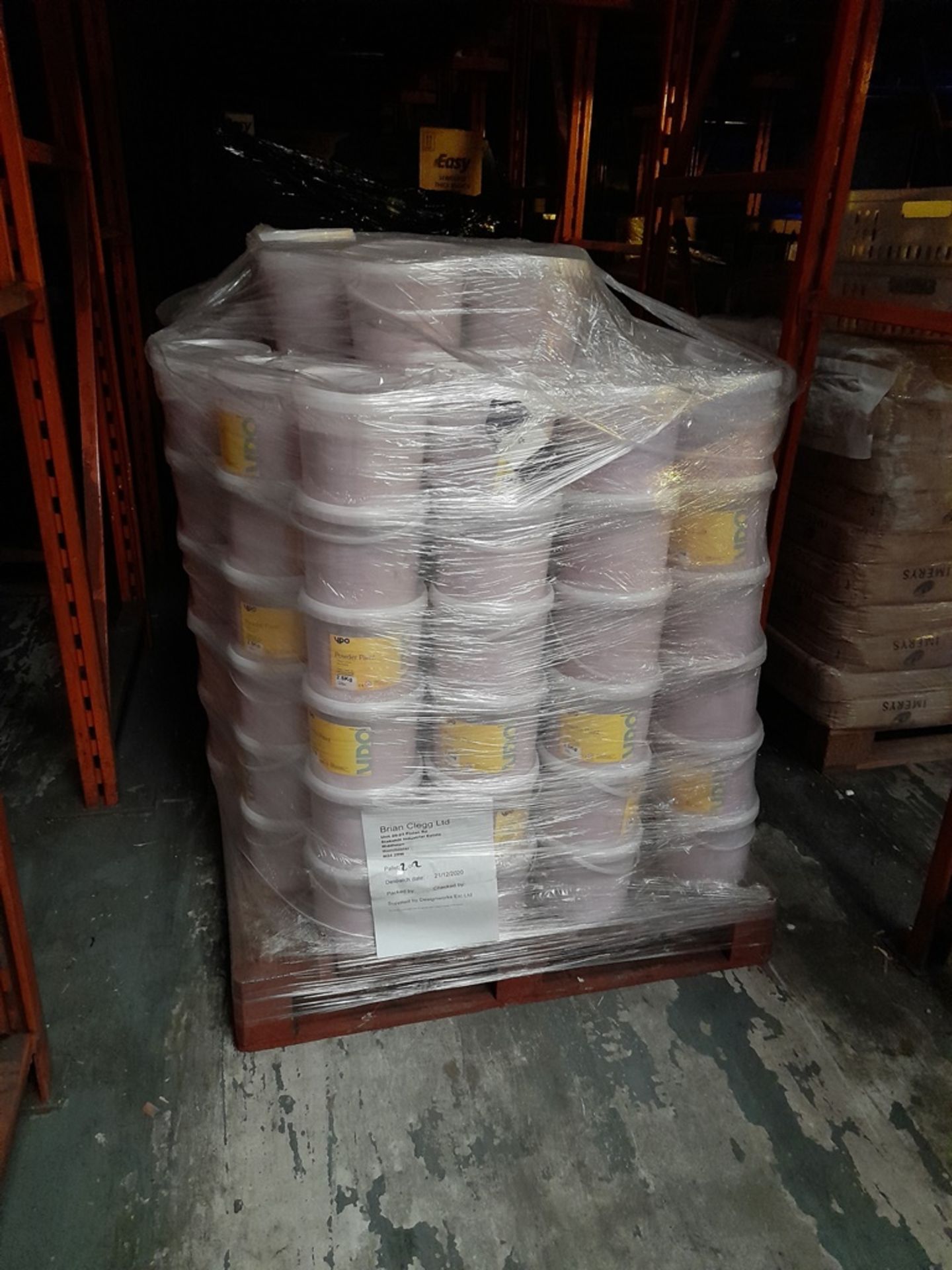 1 Pallet of YPO 2.5kg tubs of powder paint - Purple YP734039, approx. 160 tubs - Image 2 of 5