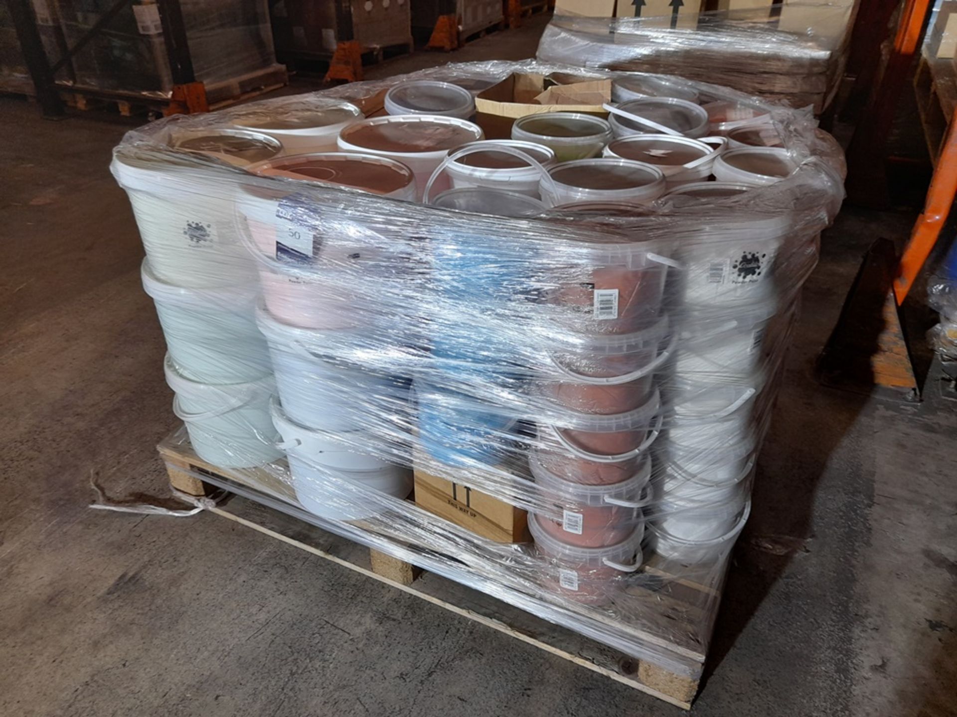 1 Pallet of Ocaldo powder paint, in various tubs & colours - Image 3 of 5