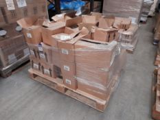 3 Pallets of mixed Ocaldo paints, and 1 pallet of mixed bottled paints