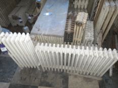 11 x Upright vintage cast iron radiators *Viewing strongly recommend in order to ascertain