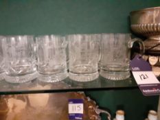 Twenty-Two Glass Tankards