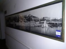 Framed Panoramic Photo Scene of Folkestone