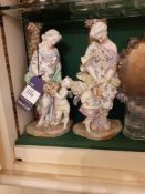 Pair of Meissen Porcelain Figural Sculptures of Wo