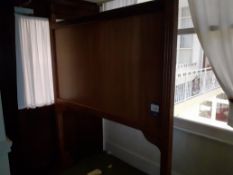 Mahogany Freestanding Screen / Noticeboard