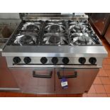 Falcon 6 Ring burner oven *Purchaser’s responsibility to ensure safe disconnection and removal, by a