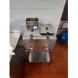 Buffalo twin basket fryer *Purchaser’s responsibility to ensure safe disconnection and removal, by a