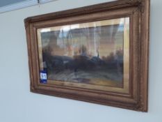 Gilt Framed Painting Signed L Hunter