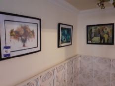 Fourteen Various Framed pictures