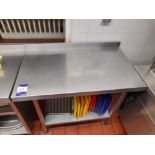 Stainless steel preparation table (Approx. 1000 x 600mm)