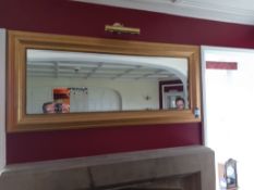 Gilt Framed Bevel Edged Wall Mirror