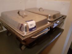 2 Rectangular Chafing Dishes