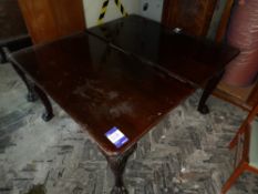 Mahogany effect dining table