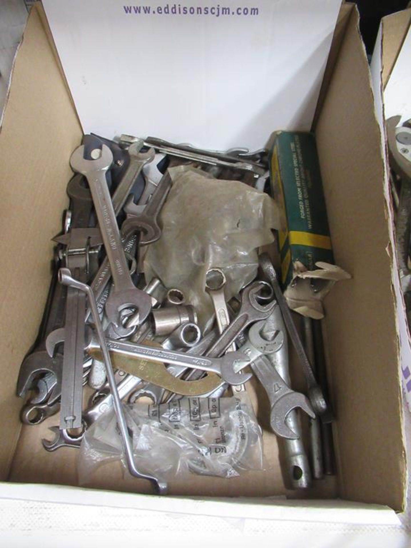 2 boxes of various Spanners/ Wrenches and Tongs etc - Image 3 of 3