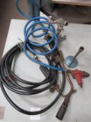 3 Various Gas Torches with Bunsen Burner