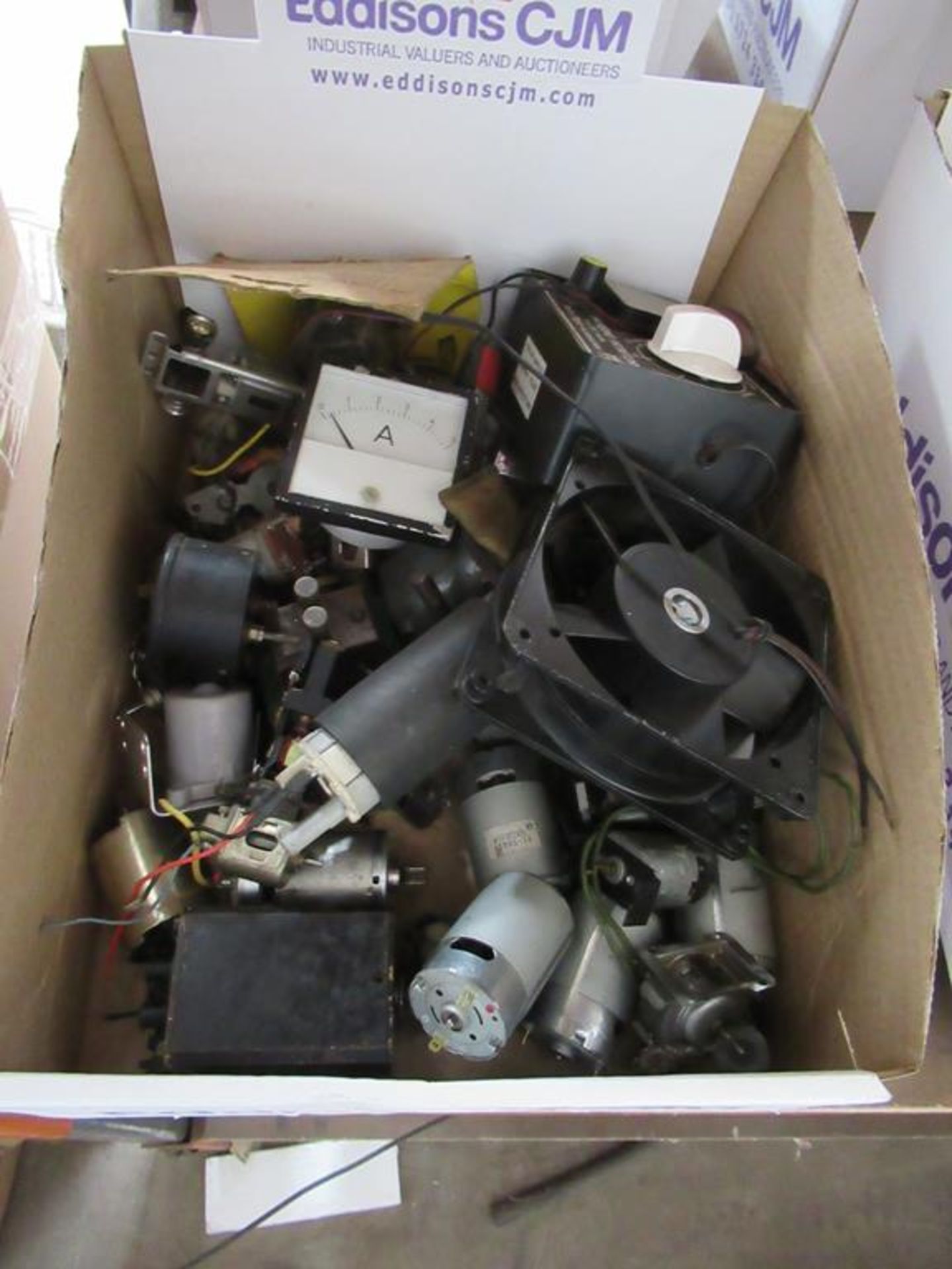 Quantity of Various Model Making Electrical Motors in Box