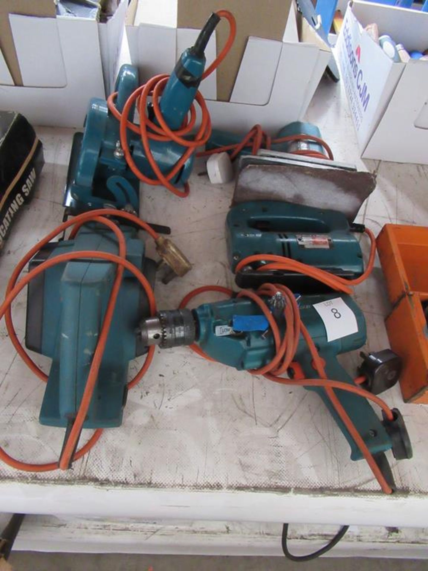 5 Various Black and Decker 240 Power Tools to include Crucial Saw, P Lever, Drill, Jig Saw and Sande