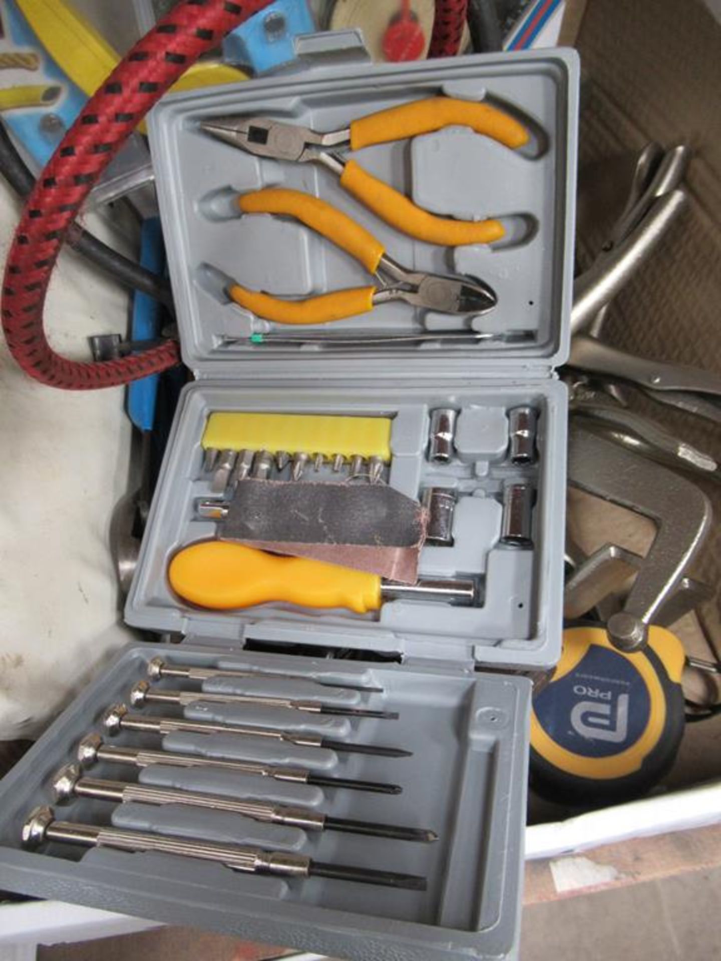 Box to include various items: Tools, Gauges, Clamps, Bunsen Burner etc - Image 2 of 2