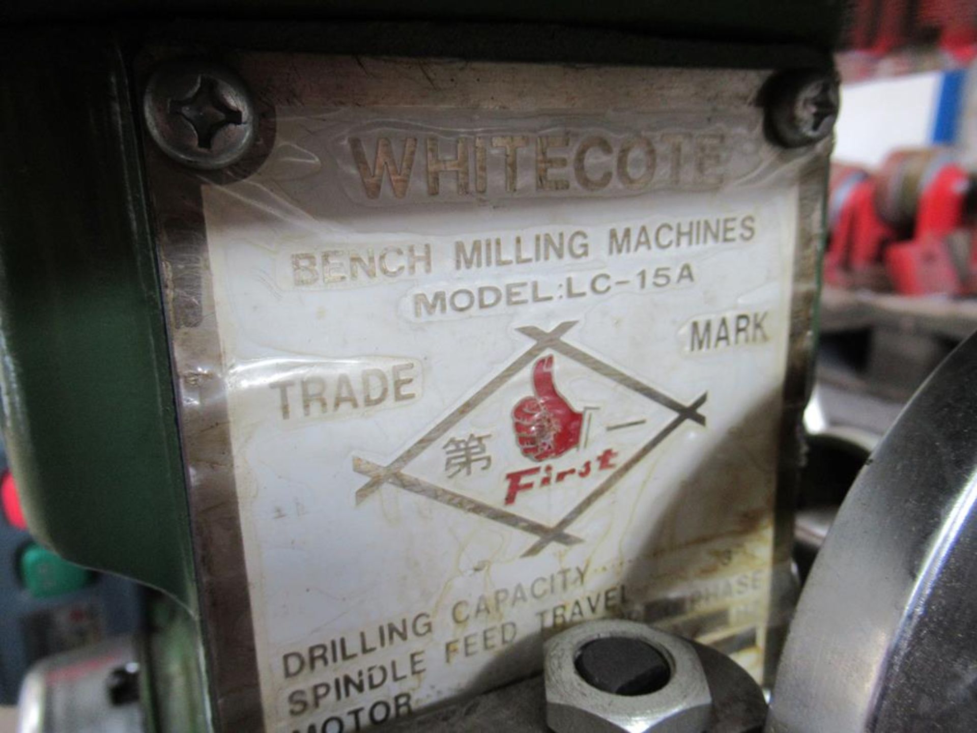 Whitecote LC15A Bench Miller/ Driller with Various Miller Cutters, Collets etc - Image 5 of 13