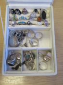 Quantity of Sterling Silver & Silver Coloured Jewellery