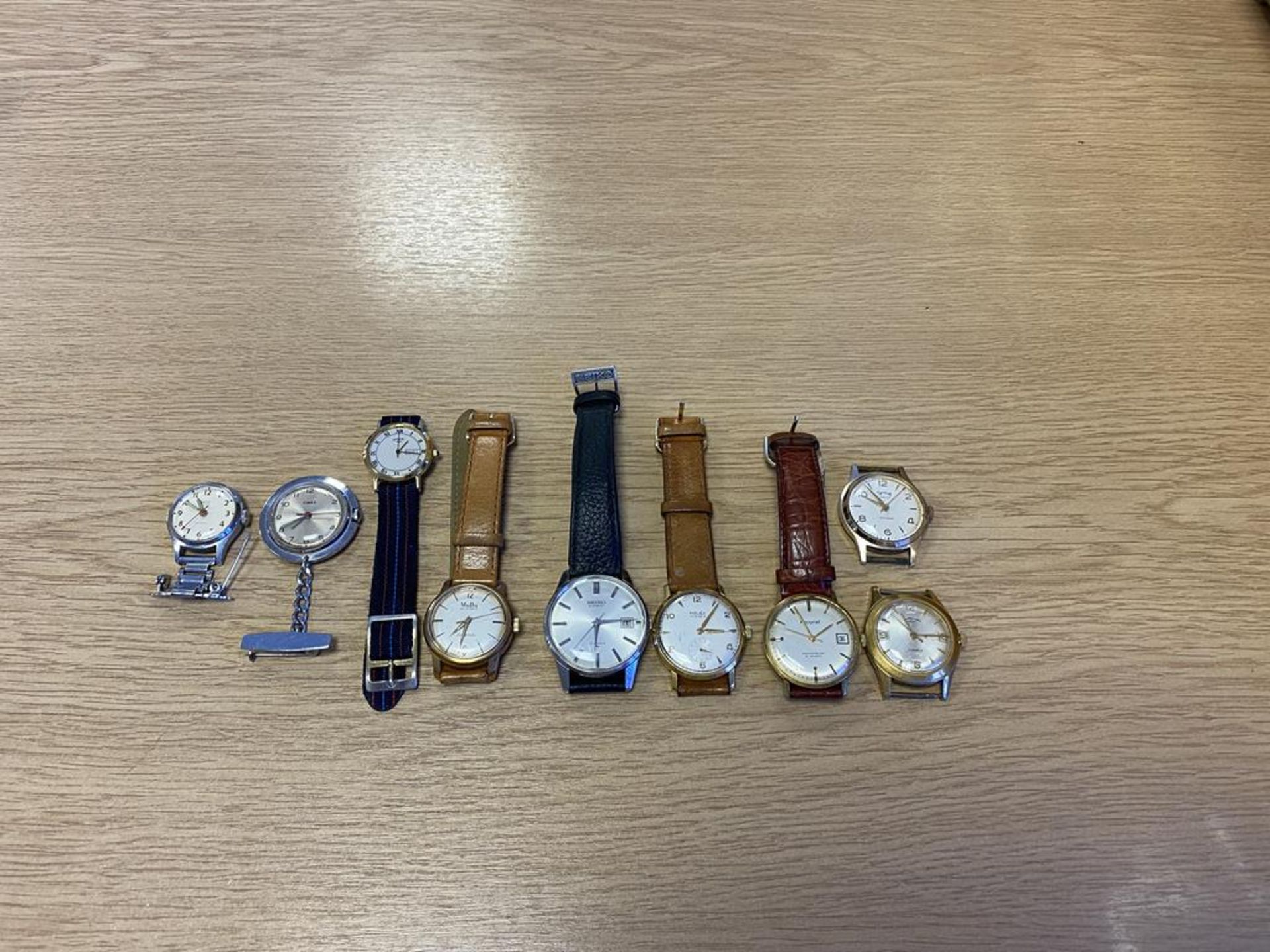 Vintage Watches to include: MuDu, Seiko, Automatic, Majex, Services, Accurist, Faure Leuba etc