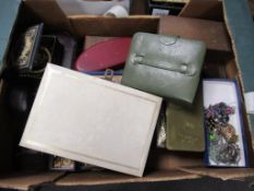 Large Collection of Vintage Costume Jewellery in Seven Vintage Boxes to include a collection of Mone