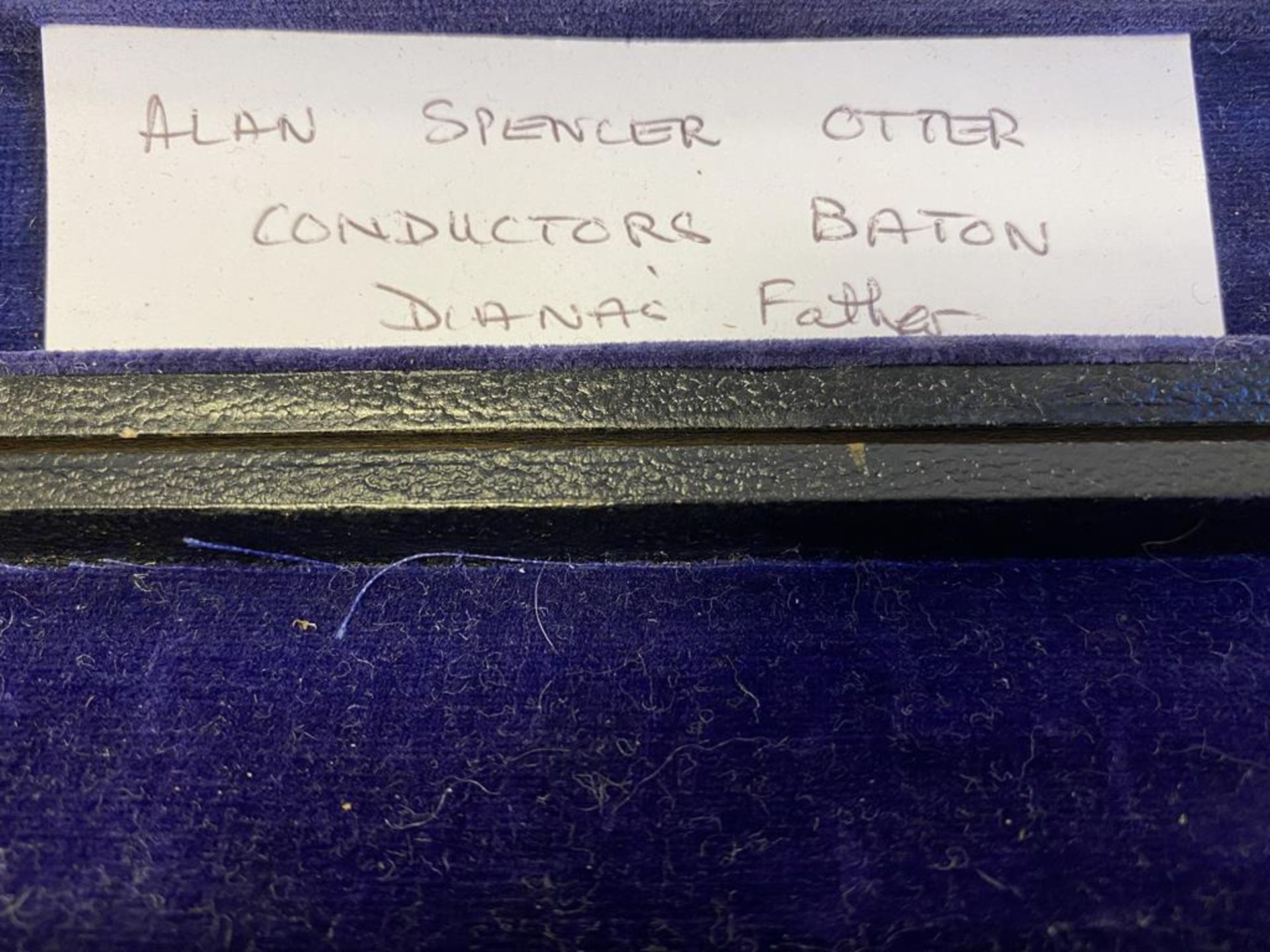 London Hallmarked Silver and Ebony Conductor's Baton in original case - Image 4 of 4