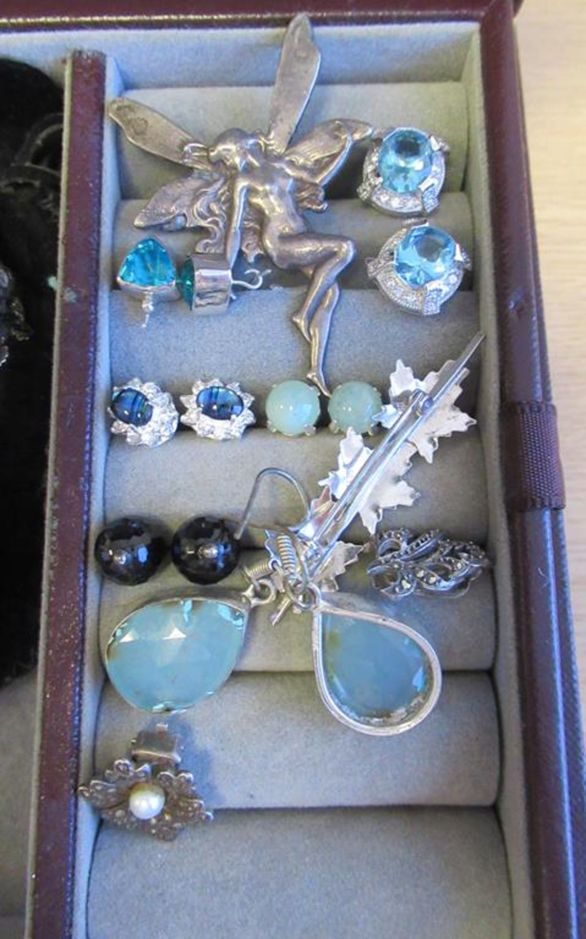 Thomas Sabo Silver Bracelet, Various chains, Rings etc Some Marked 925, Sapphire Stud Earrings etc - Image 2 of 5