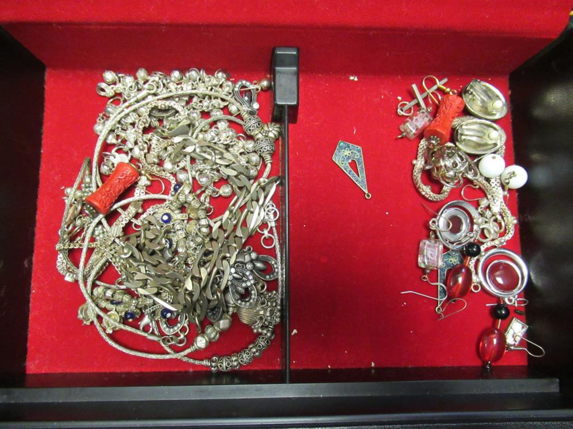 Various Jewellery, Rings, Earrings many marked 925 and a Cross Marked 9ct & Sil, Charm beads etc - Image 2 of 2