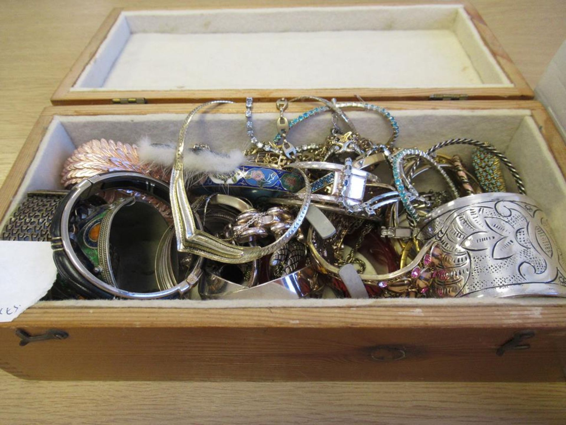 2 x Boxes of Costume Jewellery including a Cloinsonne Bracelet etc - Image 2 of 4